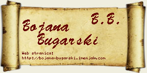 Bojana Bugarski vizit kartica
